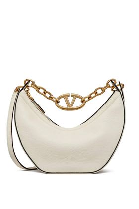 Borsa di pelle bianco avorio hardware color oro la tracolla Valentino Garavani | 5W2B0Q42JDK098